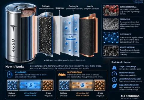 Inside a Tesla Battery Pack: How 4680 Cells, Cooling and the BMS Work